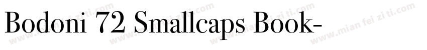 Bodoni 72 Smallcaps Book字体转换